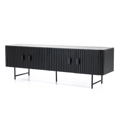 Meuble TV Mango | Noir 170 x 45 x 56 cm