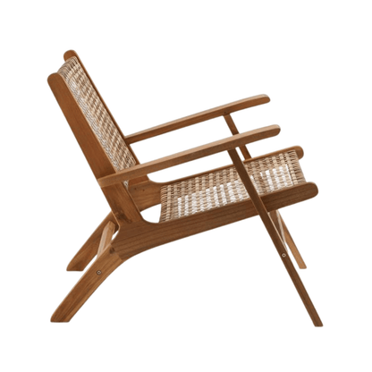 Chaise longue en acacia