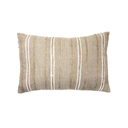 Coussin rectangulaire Amaira à rayures verticales