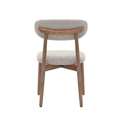 Chaise de salle à manger Caeli à dossier ovale