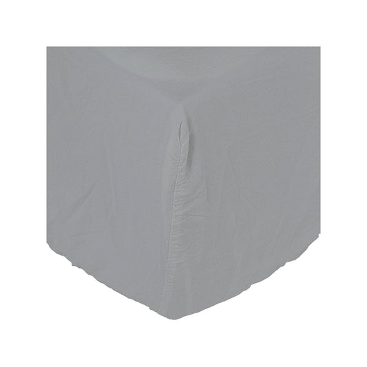 Drap-housse en coton | Gris clair