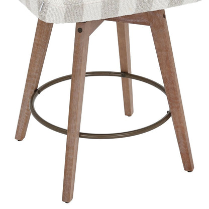 Tabouret de bar Elira à rayures