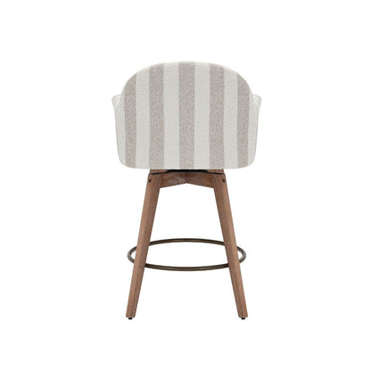 Tabouret de bar Elira à rayures
