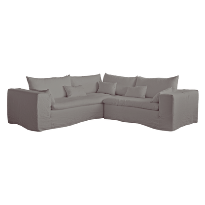 Canapé d'angle Ibiza Haven en lin | 270 x 105 cm/270 x 70 cm