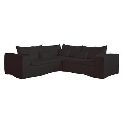 Canapé d'angle Ibiza Haven en lin | 270 x 105 cm/270 x 70 cm