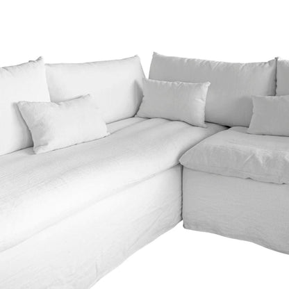 Canapé d'angle Ibiza Haven en lin | 270 x 105 cm/270 x 70 cm