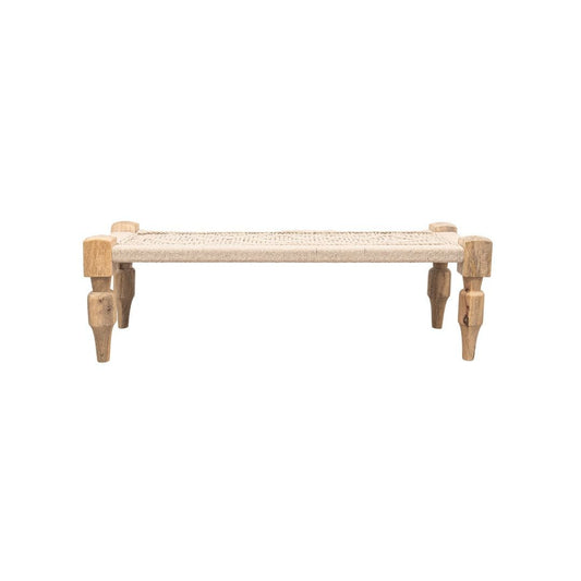 Banc en macramé | 120x45x40cm