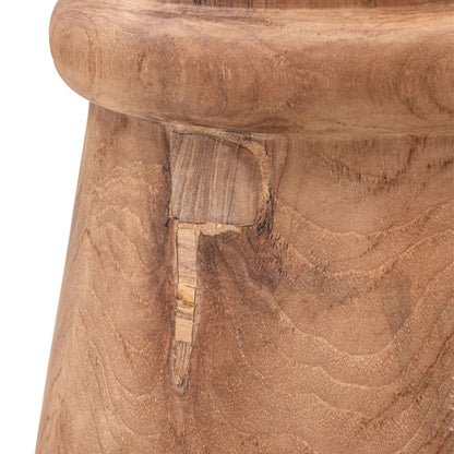 Tabouret en verre de sable | Naturel 35 x 45 cm