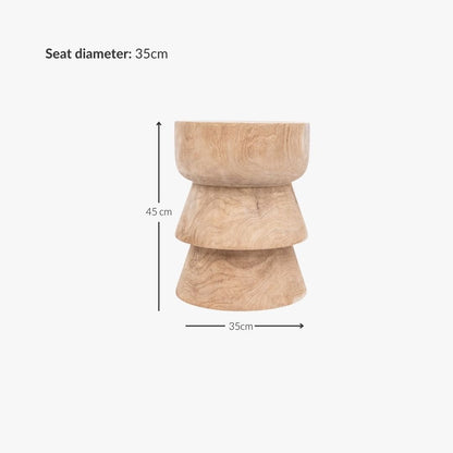 Tabouret Zigzag | Naturel 35x45cm